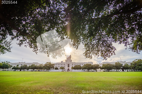 Image of The old Citadel capus buildings in Charleston south carolina