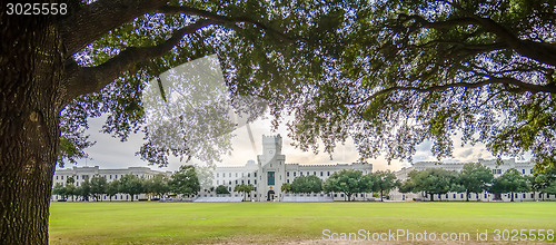 Image of The old Citadel capus buildings in Charleston south carolina