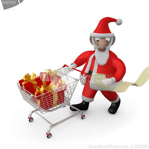 Image of Santa Buying Presents