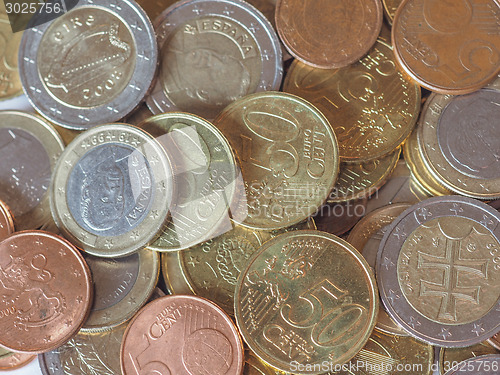 Image of Euro coins