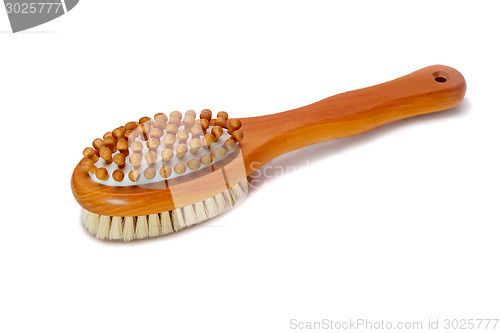 Image of Brush for body massage on a white background.