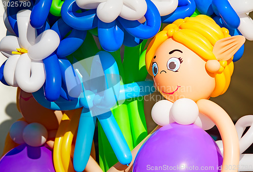 Image of Beautiful inflatable toys - decoration for the holiday.