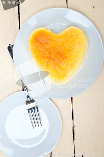 Image of heart cheesecake