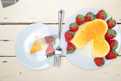 Image of heart cheesecake