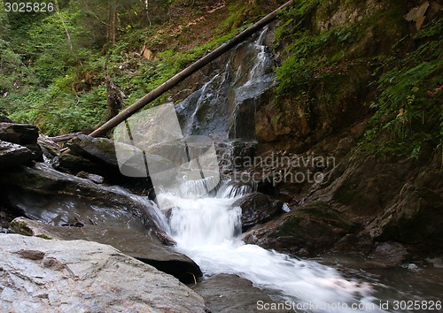 Image of Waterfall and river in forest