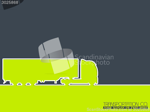 Image of Truck company advertising background design