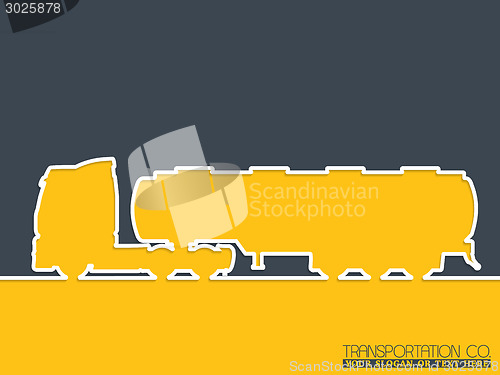 Image of Truck company advertising background design