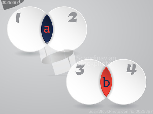 Image of Inographic design with cell shapes