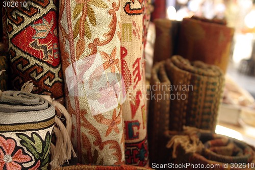 Image of Colorful fabrics