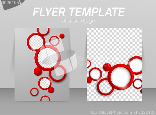 Image of Flyer template design