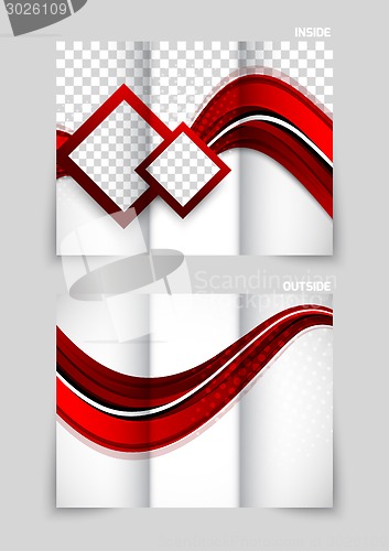 Image of Tri-fold brochure abstract design