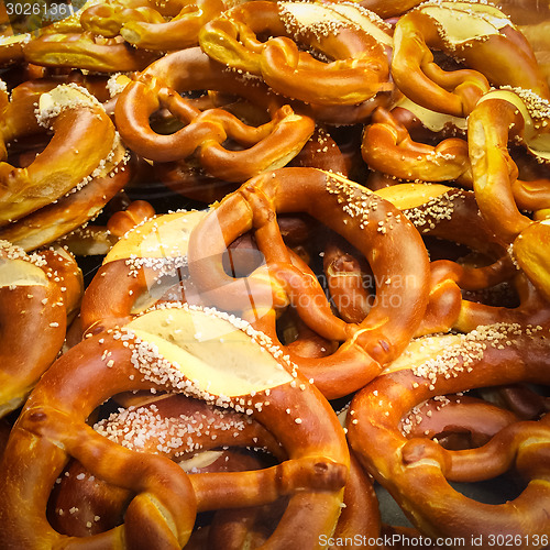 Image of Pretzels in a bakery