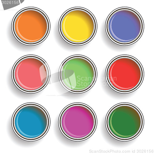 Image of paint can color palette