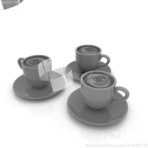 Image of Coffee cups on saucer