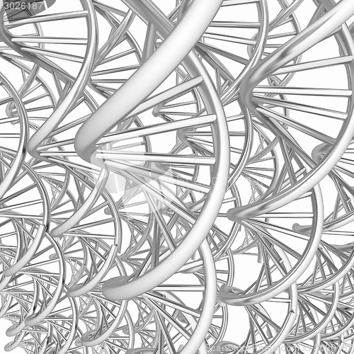Image of DNA structure model background