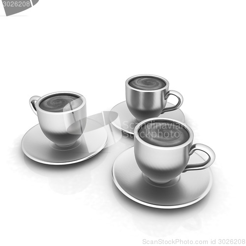 Image of Coffee cups on saucer