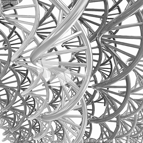 Image of DNA structure model background