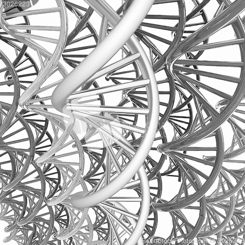 Image of DNA structure model background