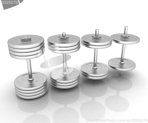 Image of Metalll dumbbells 