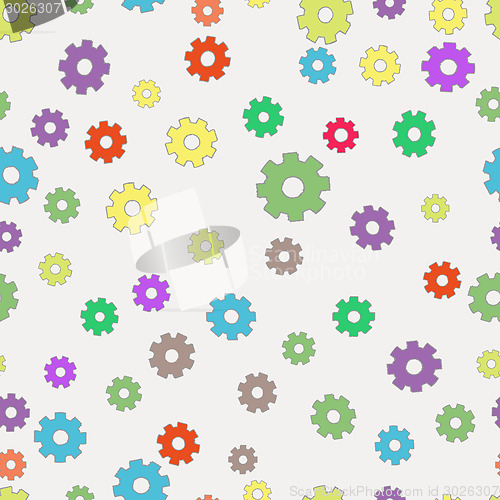 Image of Seamless background with gears.