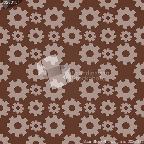 Image of Seamless background with gears.