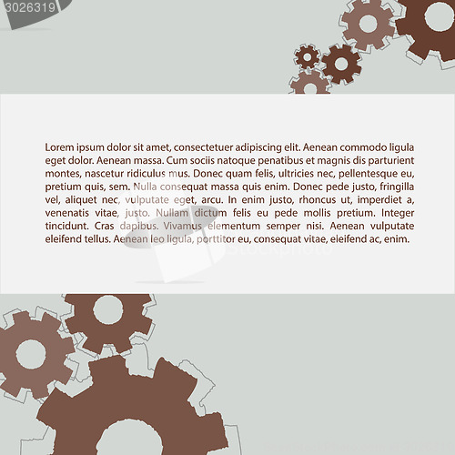 Image of Gears pattern with text
