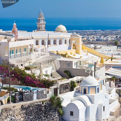 Image of Thira, Santorini, Greece.