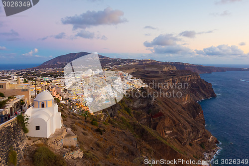 Image of Thira, Santorini, Greece.