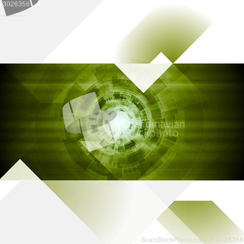 Image of Abstract tech engineering flyer template