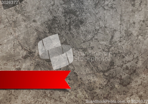 Image of Red label on grunge background