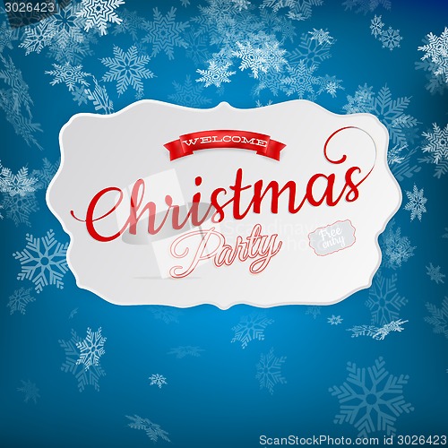 Image of Merry Christmas greeting card. EPS 10