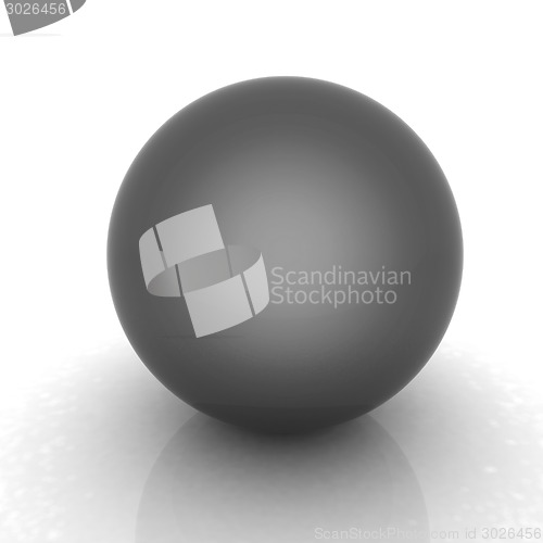Image of Blue metallic sphere