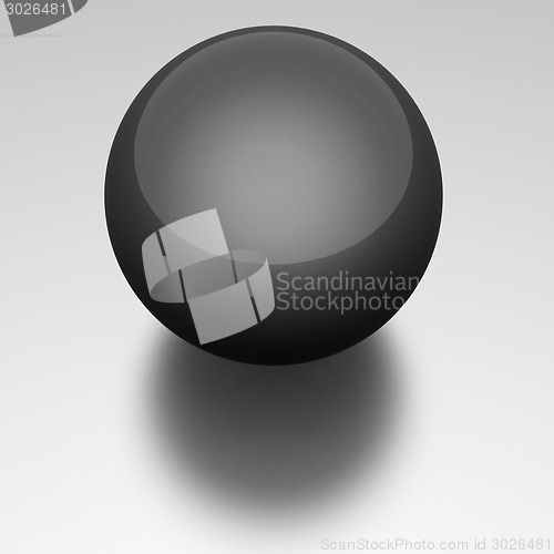 Image of Blue metallic sphere