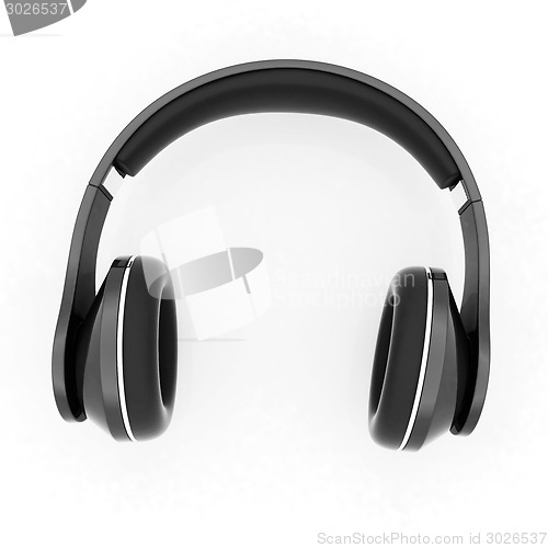 Image of Headphones Isolated on White Background 