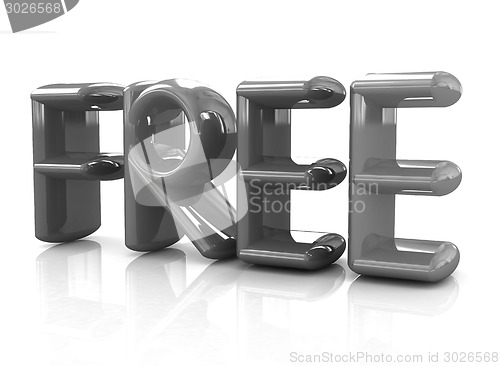 Image of 3d colorfull text " FREE"