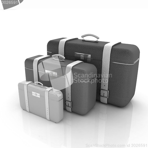 Image of Traveler's suitcases. 