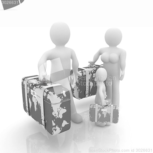 Image of Family travel concept