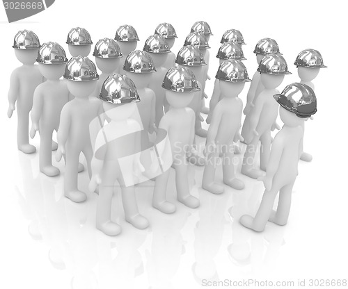 Image of 3d mans in a hard hat