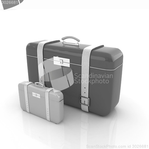 Image of Traveler's suitcases. 