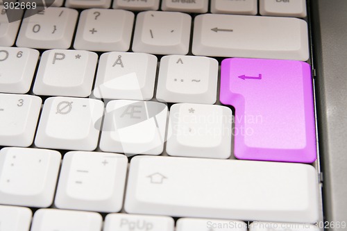 Image of pink enter button