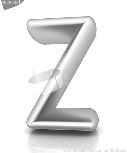 Image of 3D metall letter "Z"