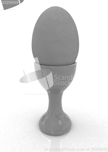 Image of Easter egg on egg cup