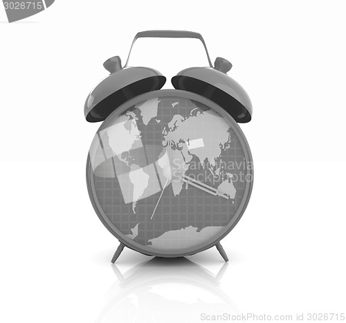 Image of Clock of world map