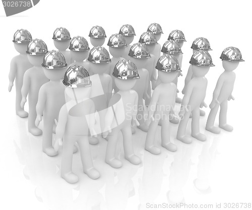 Image of 3d mans in a hard hat