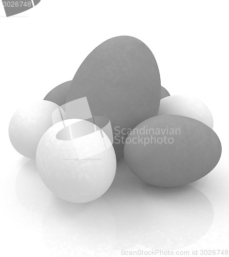 Image of Big egg and eggs