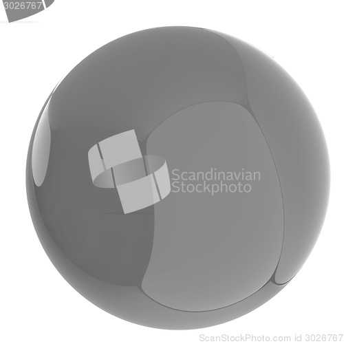 Image of Glossy red sphere