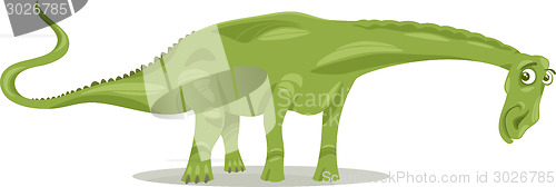 Image of diplodocus dinosaur cartoon illustration