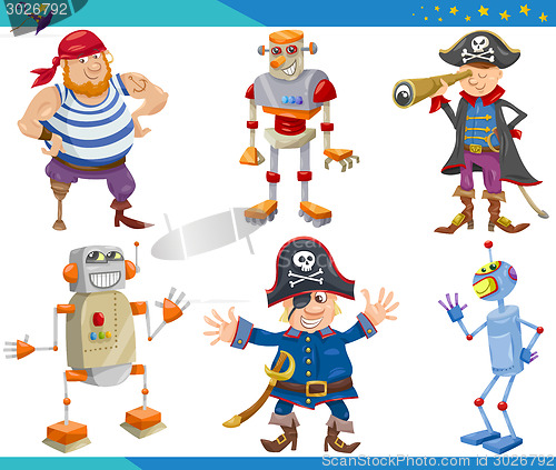 Image of Cartoon Fantasy Characters Set