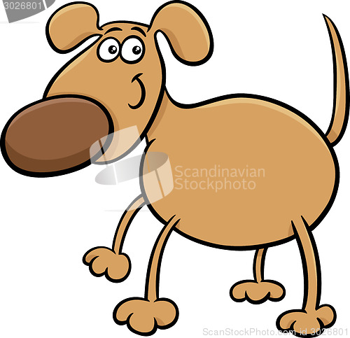 Image of cute dog character cartoon illustration