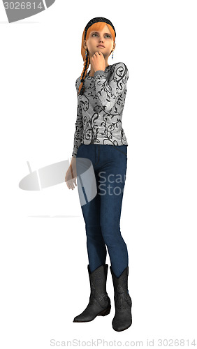 Image of Sad Teen Girl